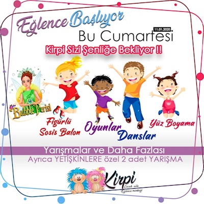 Kirpi Çocuk Eğlence Menüsü !!! 65 TL yerine 45 TL...